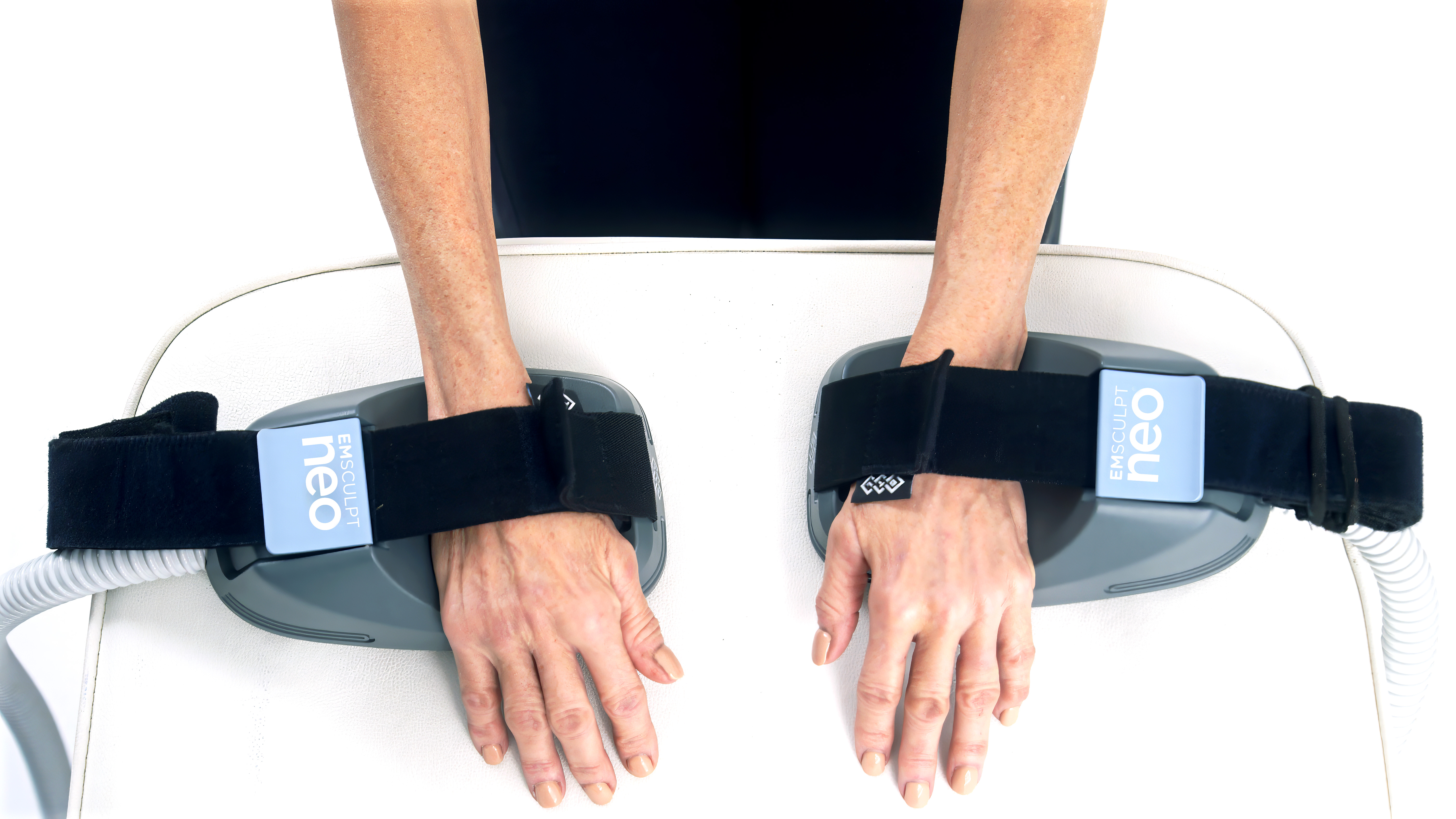 EmsculptNEO small applicator on wrist near Marina del Rey Los Angeles
