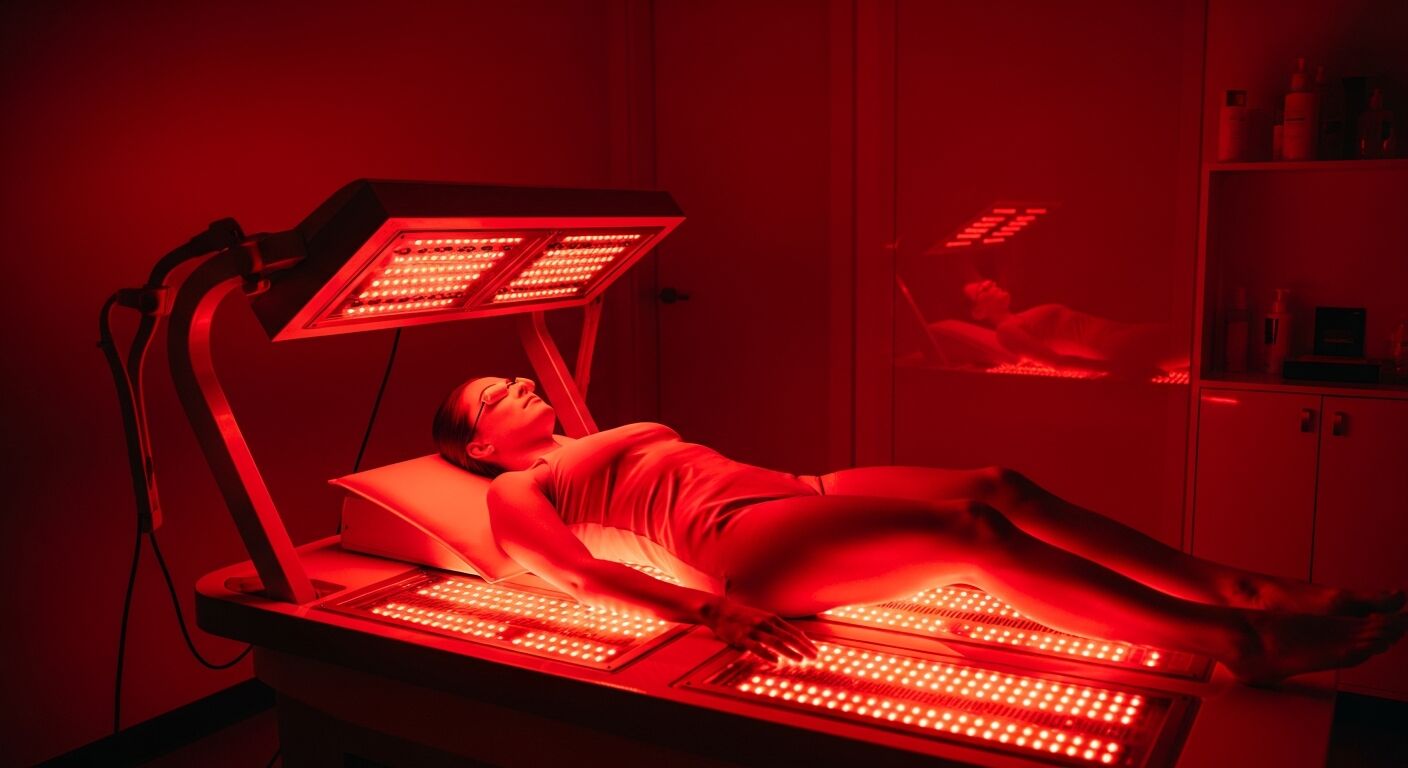 Red light therapy treatment at Total Body Aesthetic med spa Los Angeles