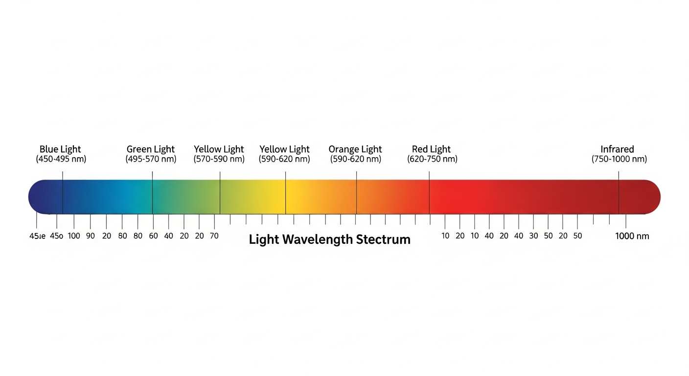 Light therapy wavelength spectrum used near Playa Vista