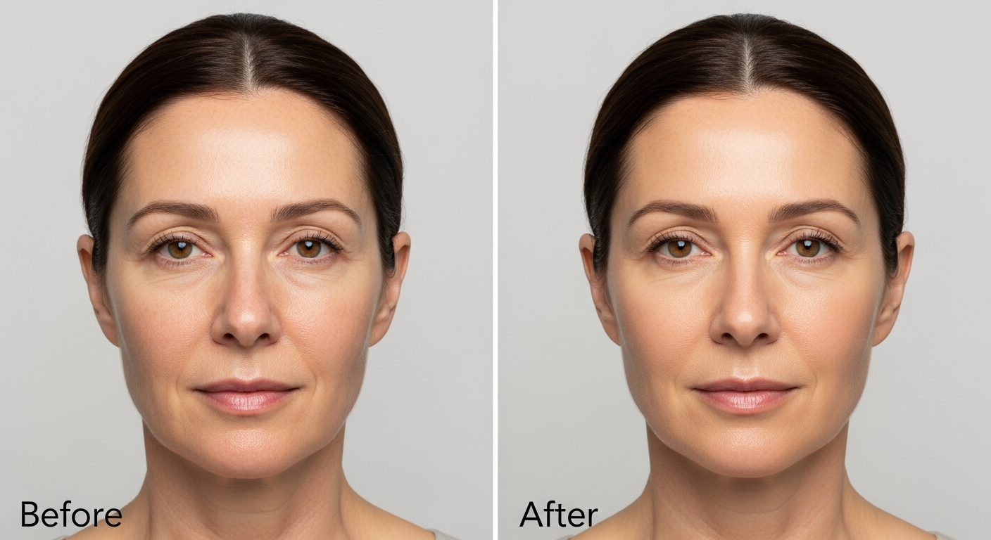 Before and after Radiesse filler results near Marina del Rey