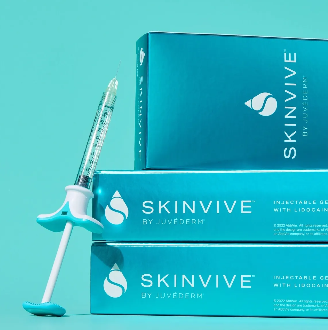 SkinVive by Juvederm injectable gel packaging and syringe near Playa Vista
